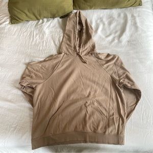 H&M Extra Large Basics Hoodie in Beige